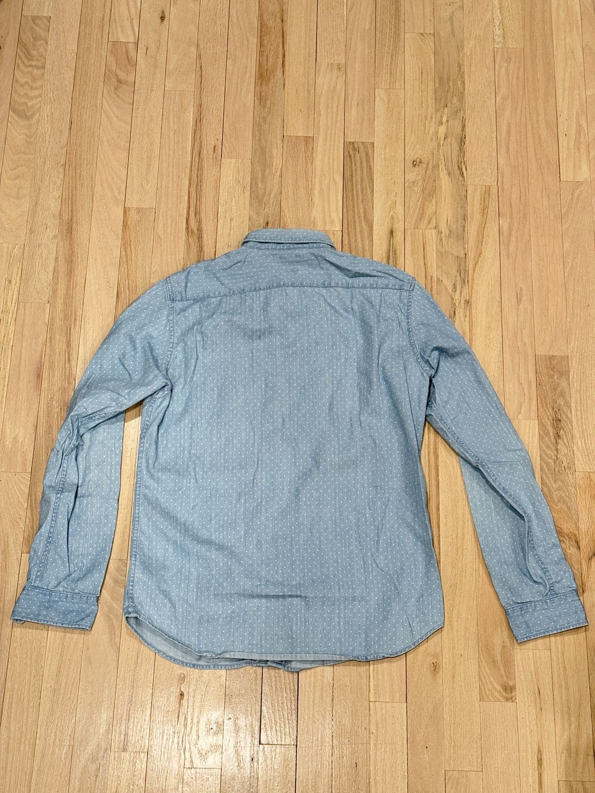 Uniqlo Printed Denim Shirt Size US M / EU 48-50 / 2 - 2 Thumbnail