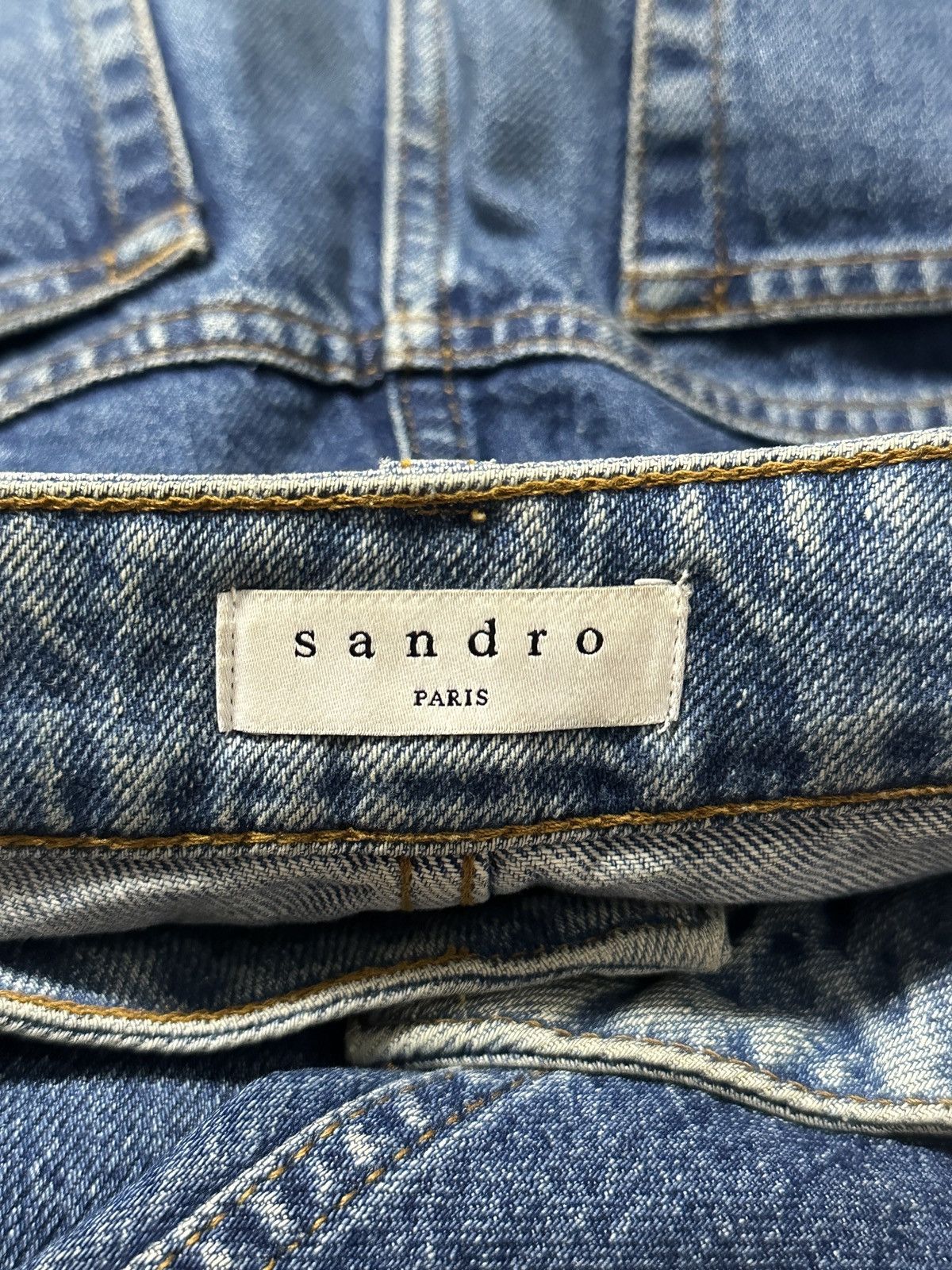 Sandro RARE! Sandro Double Waist Denim Pants Women’s Size S Size 26" / US 2 / IT 38 - 4 Thumbnail