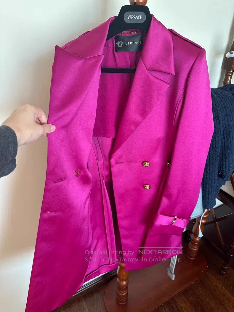 Versace Versace Silk trench coat Size S / US 4 / IT 40 - 9 Thumbnail