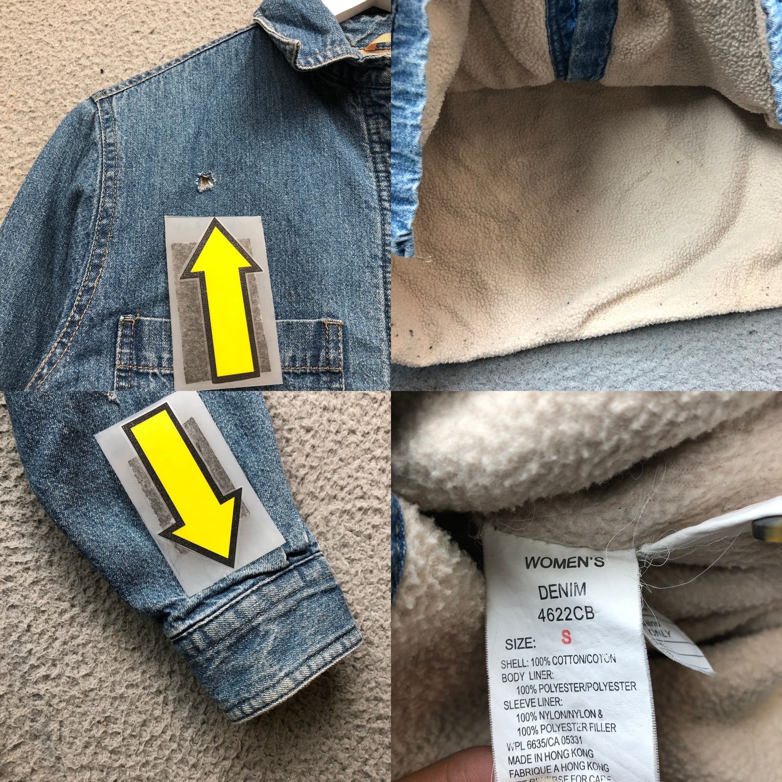 Vintage VINTAGE Woolrich Denim Sherpa Lined Shirt Jacket Womens Small S Long Sleeve Pockets Blue Size S / US 4 / IT 40 - 8 Thumbnail