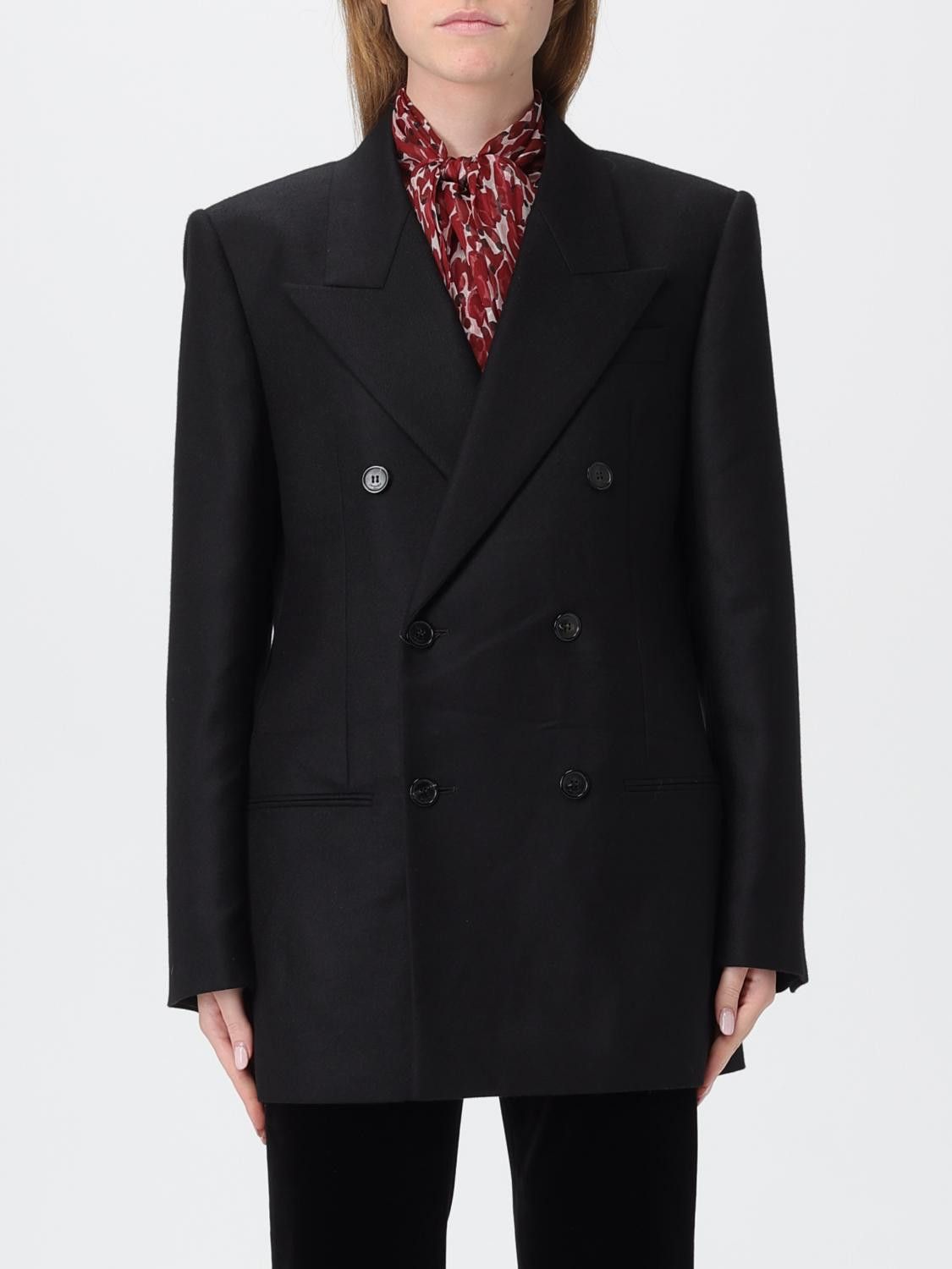 Saint Laurent Paris Saint Laurent Jacket Woman Black Size XS / US 0-2 / IT 36-38 - 1 Thumbnail