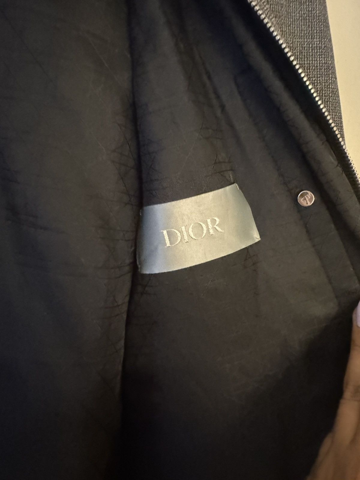 Dior Authentic Dior zip-up jacket in 100% virgin wool Size US M / EU 48-50 / 2 - 3 Thumbnail