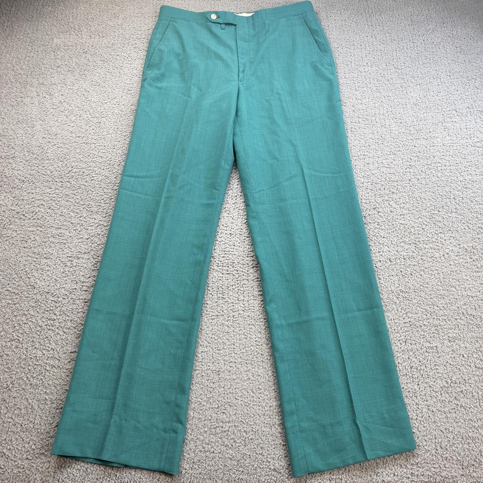 Other Vintage Jack Nicklaus Hart Schaffner Marx Teal Dress Pants Size 42R - 1 Thumbnail