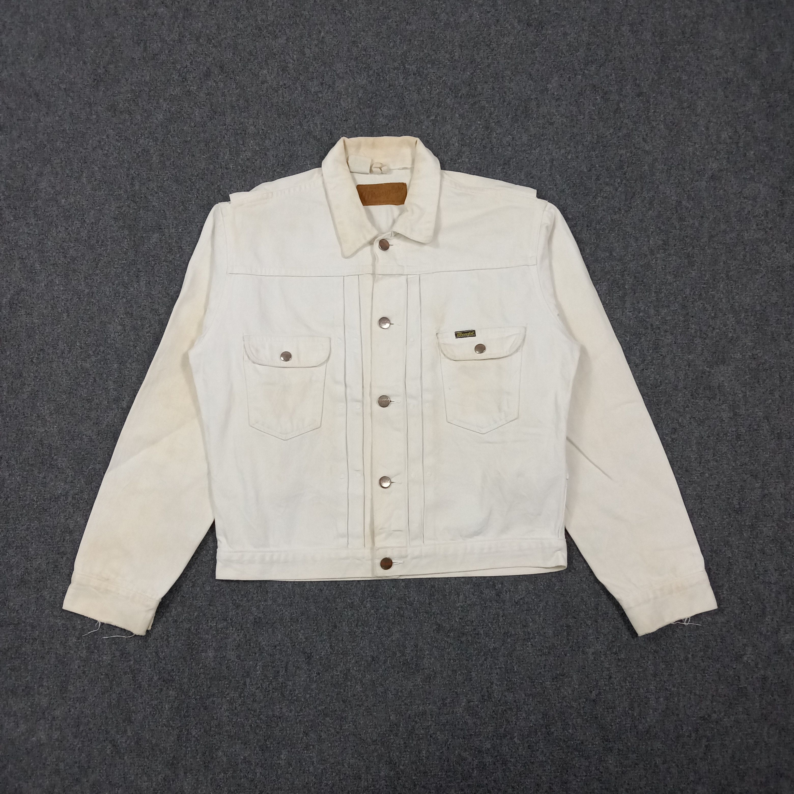 Wrangler Blue Bell's Wrangler Distressed Style Jacket C269N4 Size US L / EU 52-54 / 3 - 1 Thumbnail