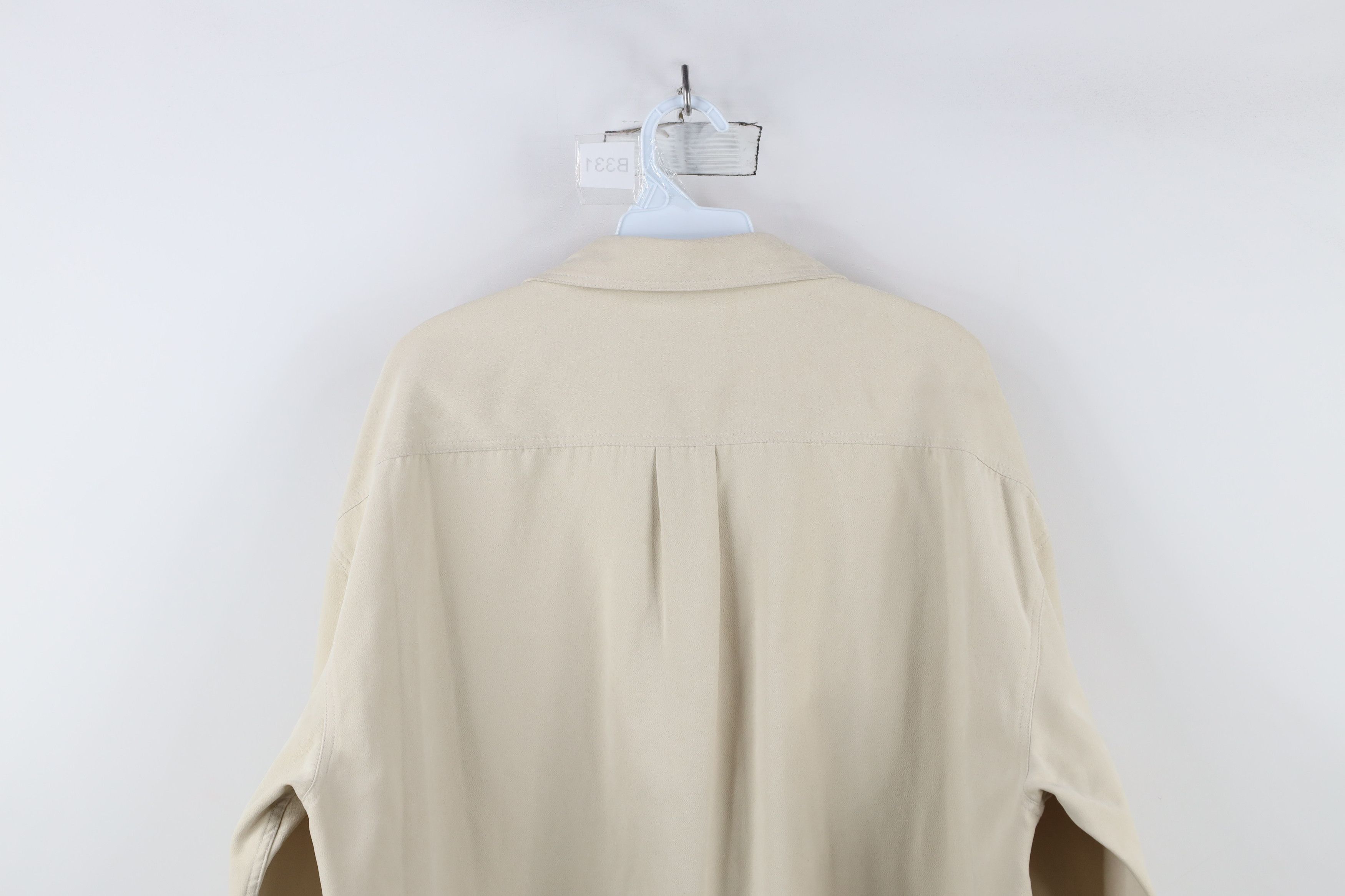 Vintage Vintage 90s Streetwear Microfiber Collared Button Shirt Size US XL / EU 56 / 4 - 13 Thumbnail