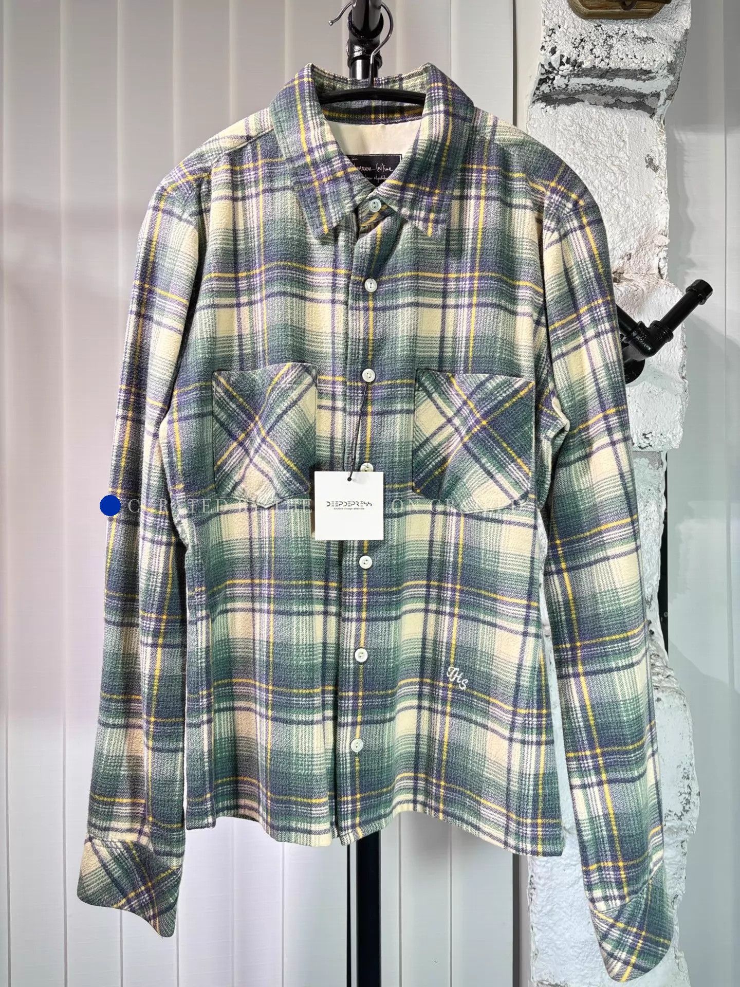 Number (N)ine Unique Multi-Color Check Button-Up Shirt Size US M / EU 48-50 / 2 - 1 Thumbnail