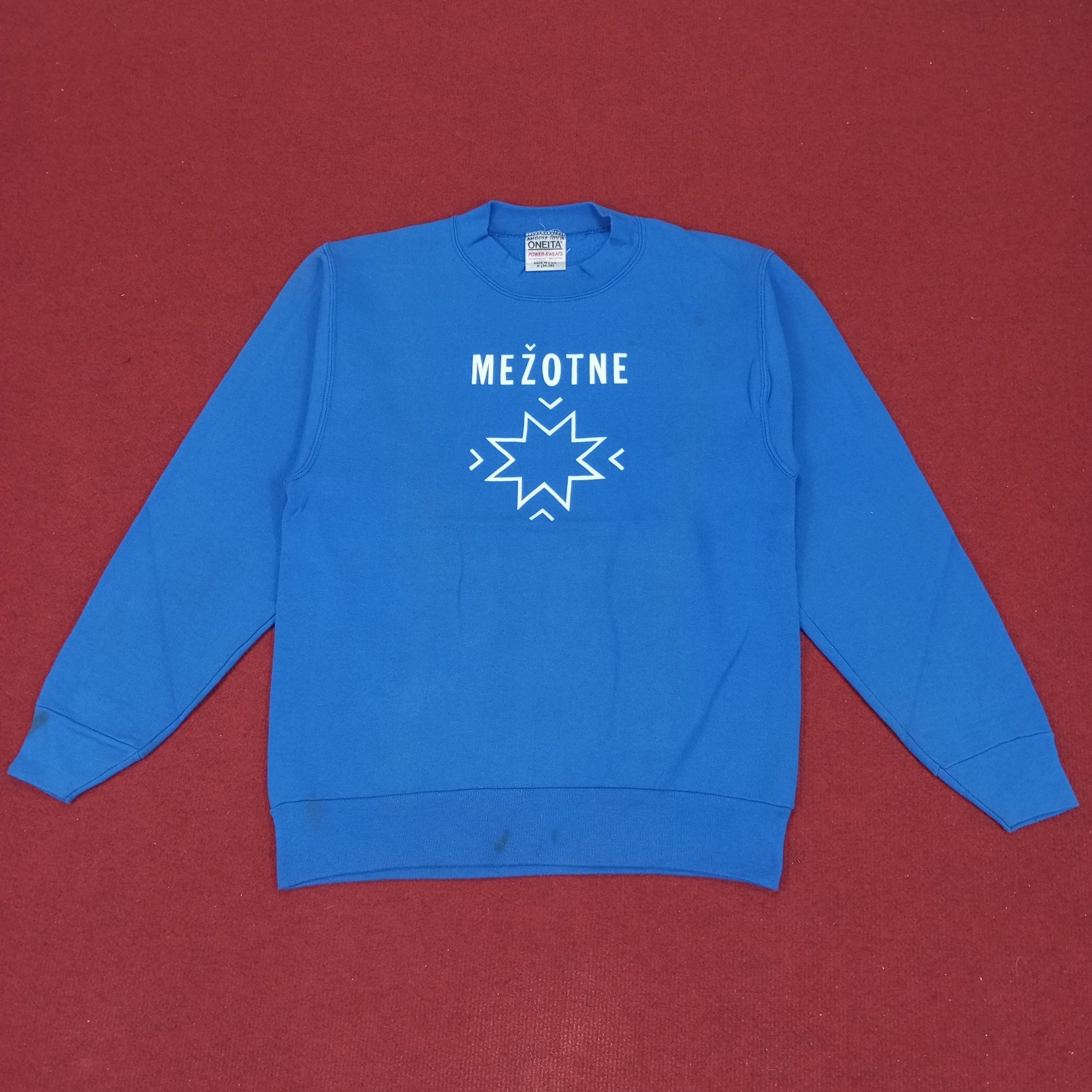 Vintage Mezotne Center Design Style Vintage Sweatshirt Size US S / EU 44-46 / 1 - 1 Thumbnail