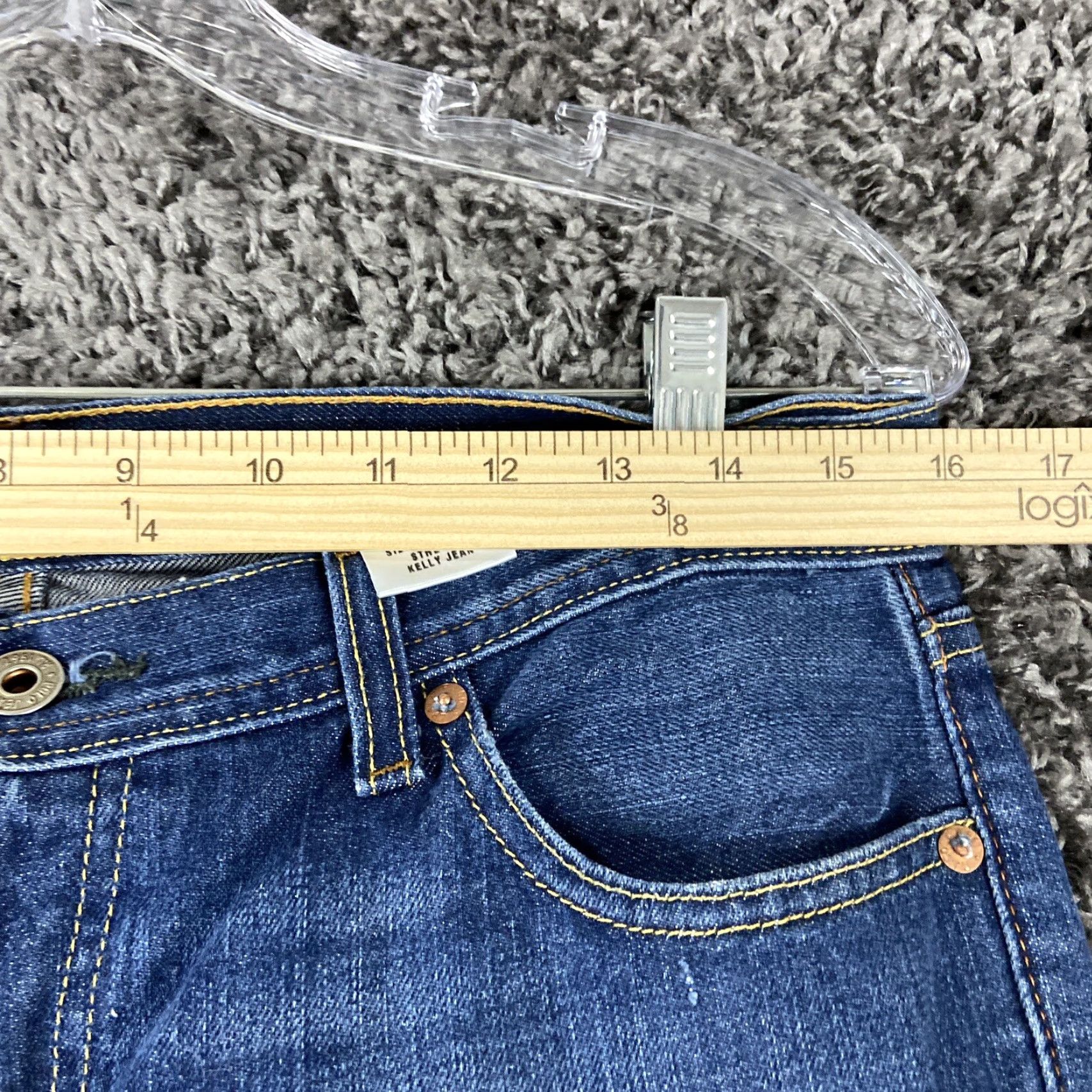 Polo Ralph Lauren Polo Ralph Lauren Kelly Jean Straight Stretch Blue Jeans Women’s 10 Regular Blue Size 32" / US 10 / IT 46 - 6 Thumbnail