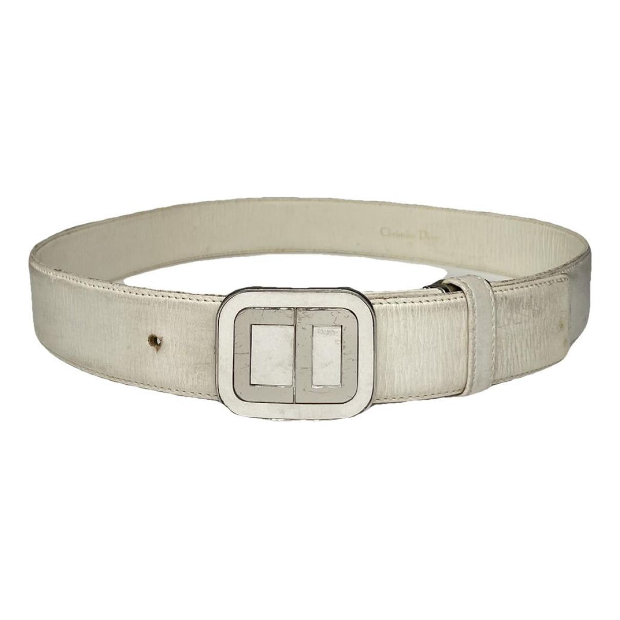 Dior Saddle White Leather Belt Size ONE SIZE - 1 Thumbnail