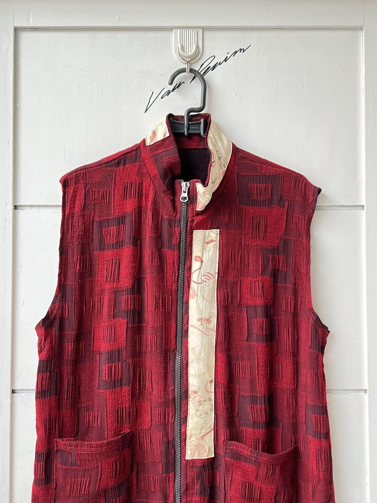 Other Japanese Brand Sukajan Red Zip Vest Size US S / EU 44-46 / 1 - 2 Thumbnail