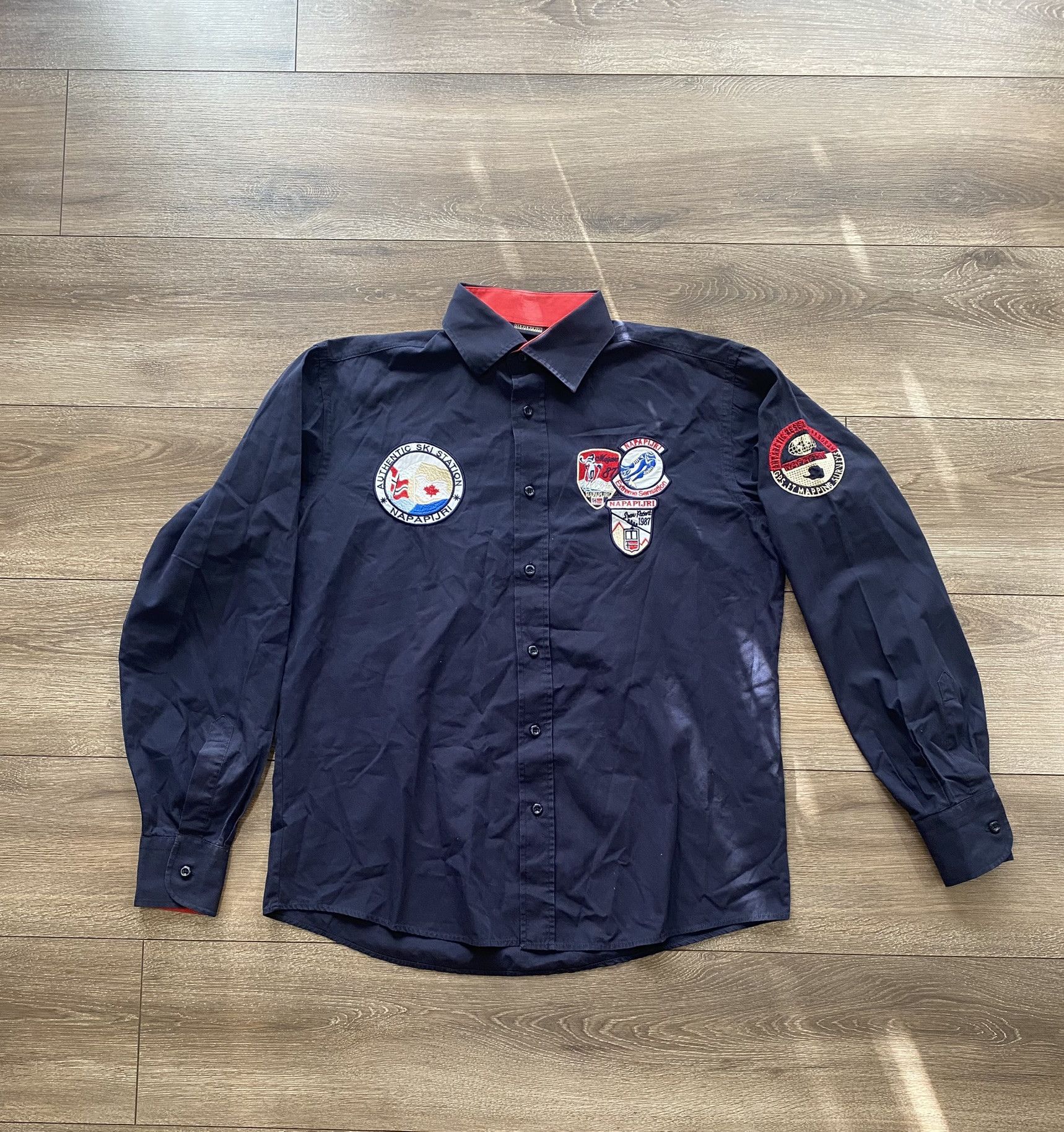 Napapijri Napapijri navy shirt casual size L Size US L / EU 52-54 / 3 - 1 Thumbnail