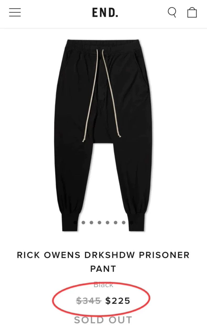 Rick Owens Rick Owens size xs Black crotch pants 2502-Nextarrow Size US 28 / EU 44 - 7 Thumbnail