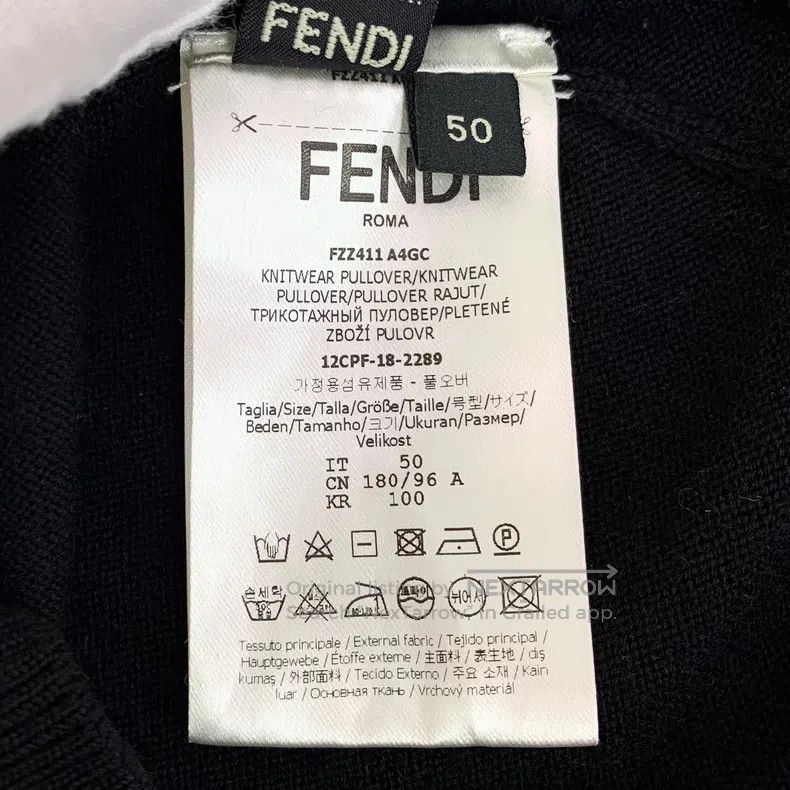 Fendi Fendi Black classic double F, turtleneck long-sleeve knit Size US M / EU 48-50 / 2 - 7 Thumbnail