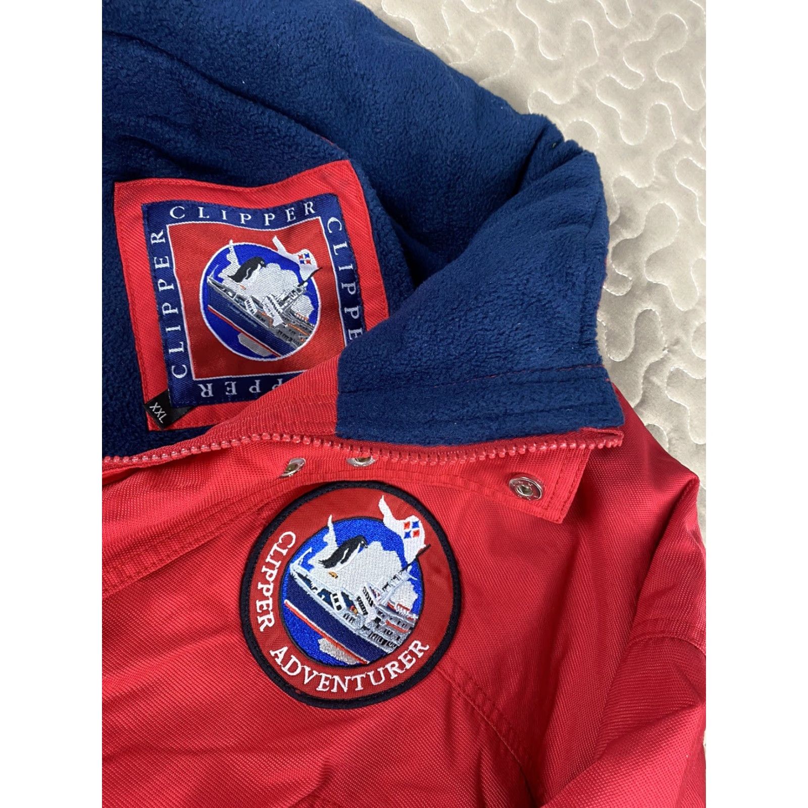 Vintage CLIPPER ADVENTURER Parka Jacket Winter Coat Men's Red Sz 2XL XXL Fleece lined Size US XXL / EU 58 / 5 - 3 Thumbnail
