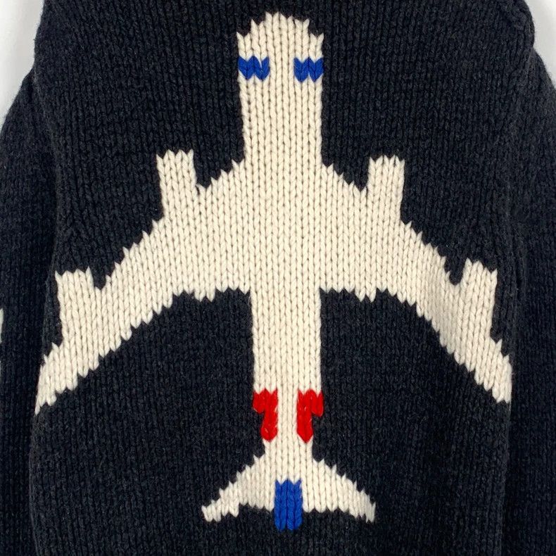 Other Louis Vuitton Black Airplane Intarsia Wool Crew Neck Long- Size US S / EU 44-46 / 1 - 5 Thumbnail