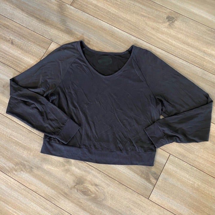 Under Armour Under Armour Black Athletic Cropped Shirt Women Large Bin I- Size L / US 10 / IT 46 - 2 Thumbnail