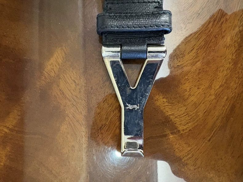 Saint Laurent Paris Saint laurent paris Black patent leather belt 2506-Nextarro Size ONE SIZE - 5 Thumbnail