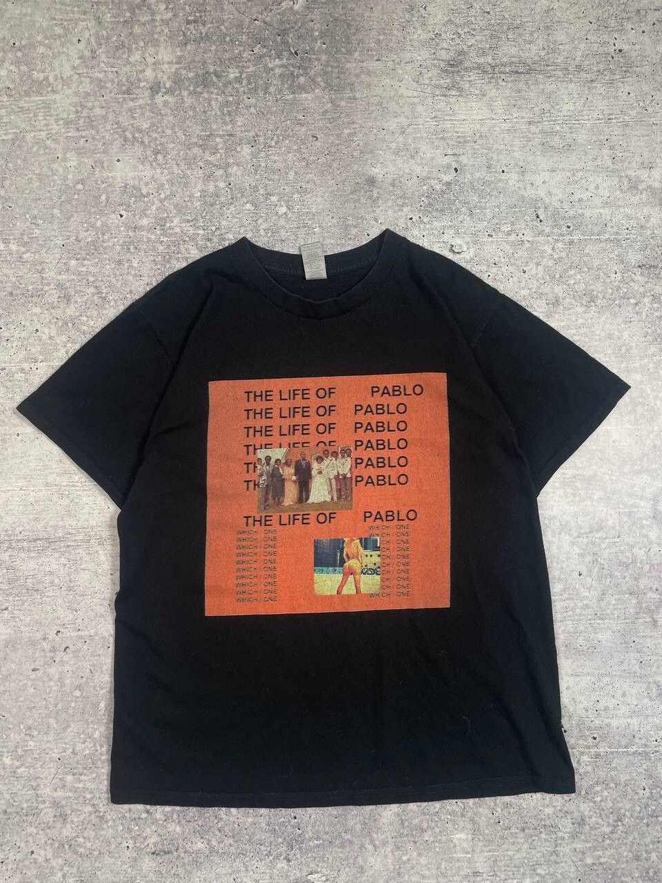 Kanye West The Life Of Pablo Album Logo Tee T-Shirt Y2K