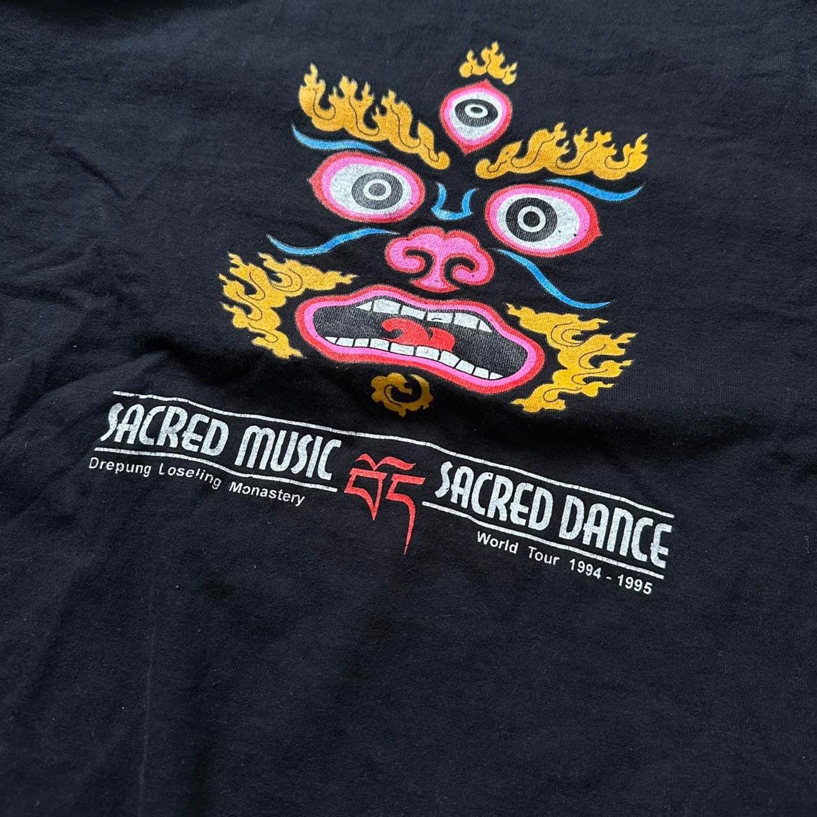 Vintage Rare Vintage 90s Tibet Sacred Music Dance Freedom Tour Shirt Size US L / EU 52-54 / 3 - 4 Thumbnail