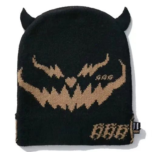 Other Custom Produced Flip Down Beanie Mask Hat Black Size ONE SIZE - 1 Thumbnail