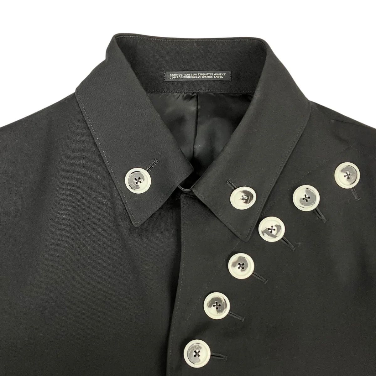 Yohji Yamamoto Yohji Yamamoto pour homme/ 19AW White Button Jacket Size US M / EU 48-50 / 2 - 3 Thumbnail