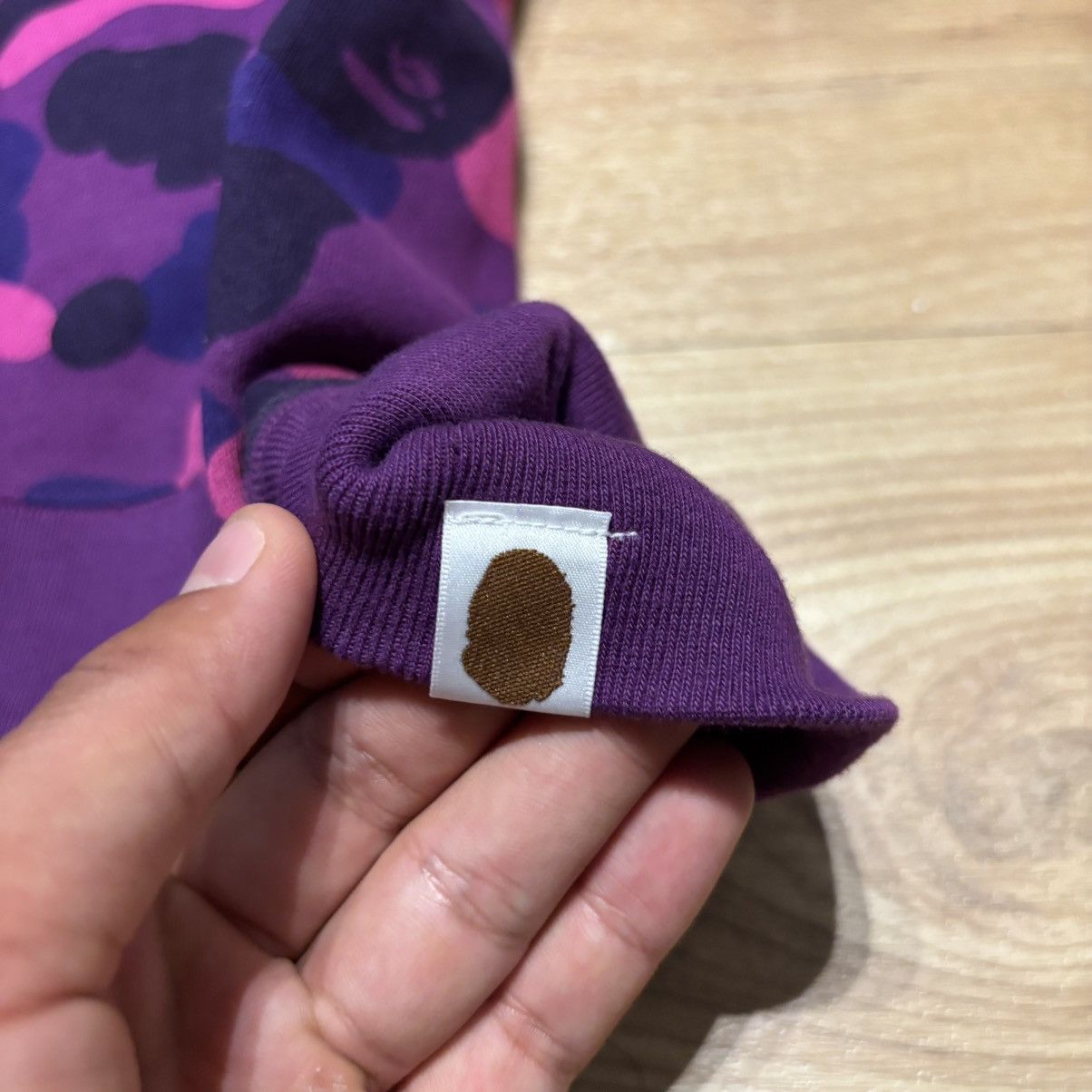 Bape Bape Color Camo Purple Pullover Size US L / EU 52-54 / 3 - 8 Thumbnail