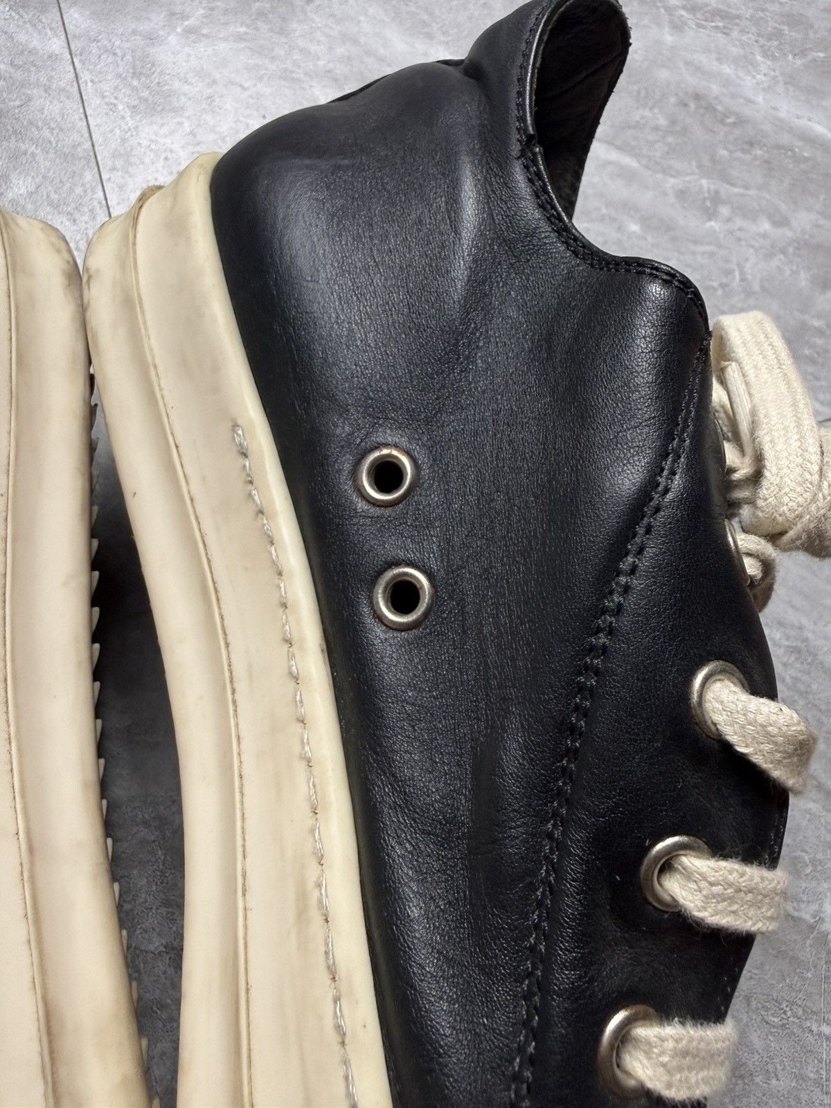 Rick Owens Rick Owens Low Top Ramones Sneakers Size US 9.5 / EU 42-43 - 4 Thumbnail