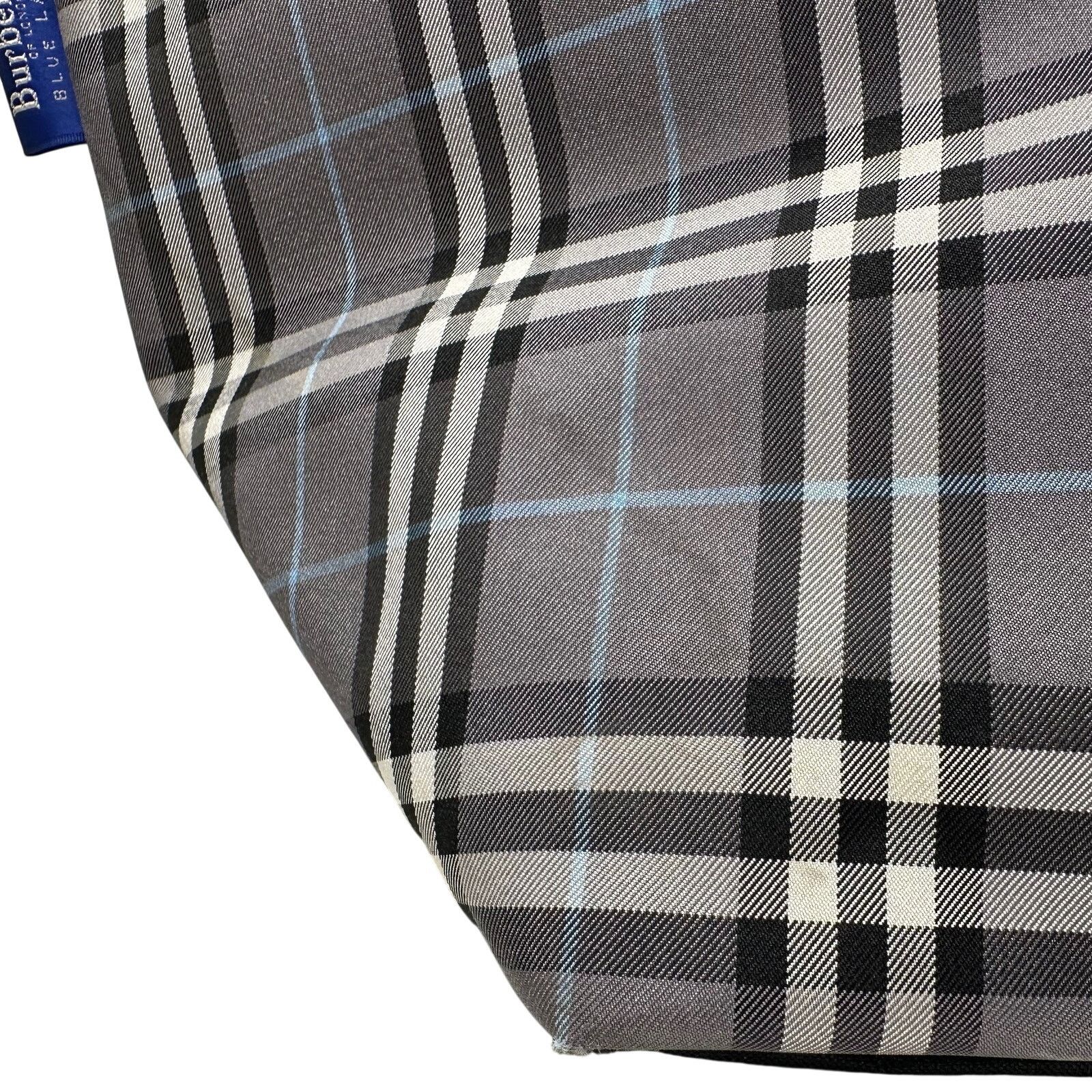 Burberry Autre Marque Burberrys London Gray Nova Check Blue Label Bag Size ONE SIZE - 11 Thumbnail
