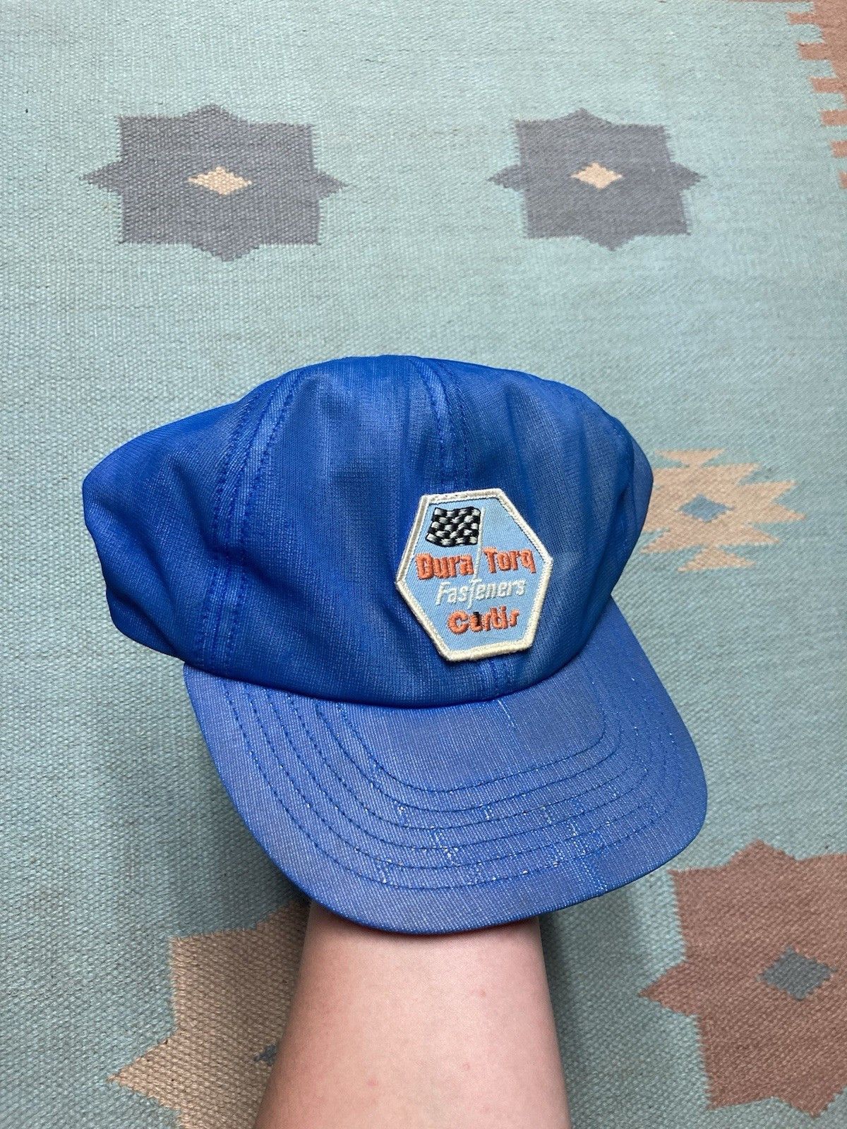Ford × Vintage snapback hat dura torq fasteners Curtis Ford car blue USA Size ONE SIZE - 1 Thumbnail