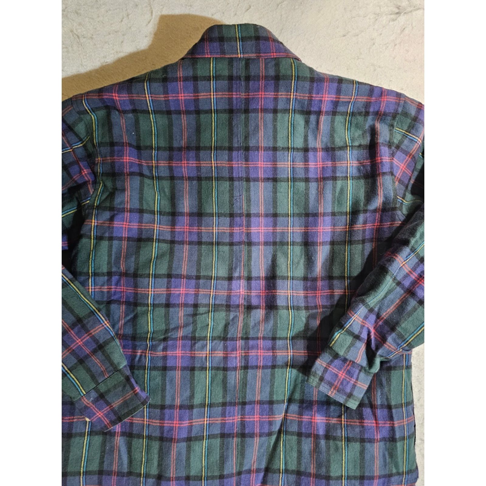 Vintage VINTAGE Big Yank Flannel Blue Plaid Shirt Jacket Button-Up Lined Men's Sz Large Shirt Size US L / EU 52-54 / 3 - 7 Thumbnail