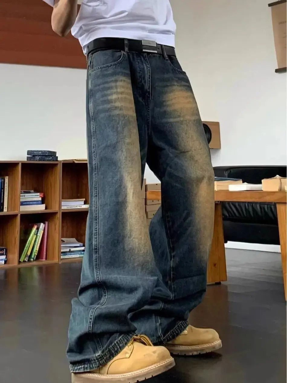 Japanese Brand Loose wide leg retro jeans Size US 32 / EU 48 - 4 Thumbnail