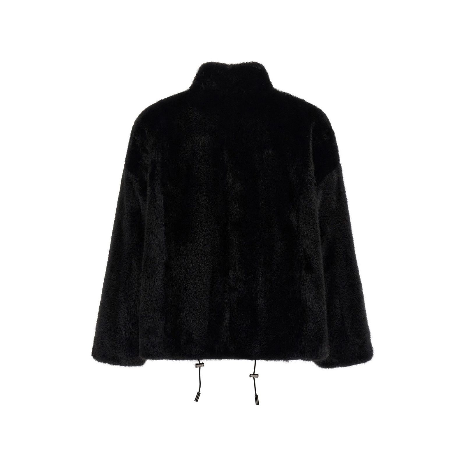 Simonetta Ravizza SIMONETTA RAVIZZA Urra Black Bomber Jacket New & Authentic ( Size ONE SIZE - 2 Thumbnail