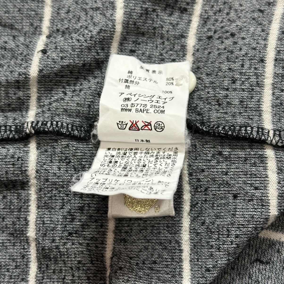 Bape BAPE A Bathing Ape Striped Polo Shirt Japan Texture Pique Size US M / EU 48-50 / 2 - 8 Thumbnail