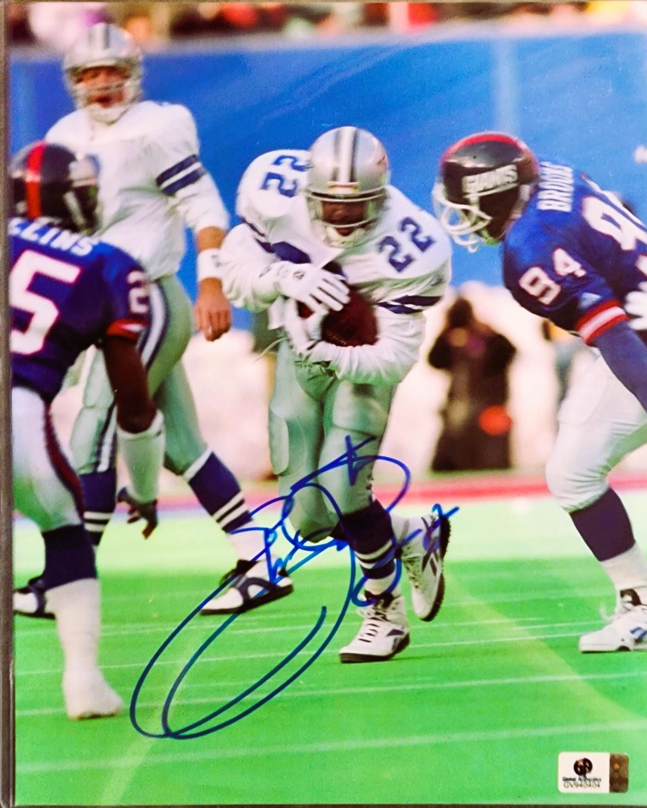 Unknown London Emmitt Smith Autographed/Signed Dallas Cowboys 8x10 Photo Size ONE SIZE - 1 Thumbnail