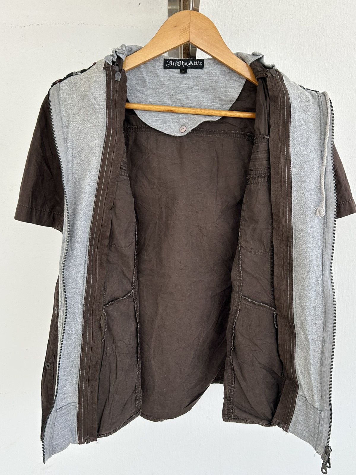 In The Attic Intheattic Vintage Japan Button up Hoodie Shirt Size US M / EU 48-50 / 2 - 7 Thumbnail