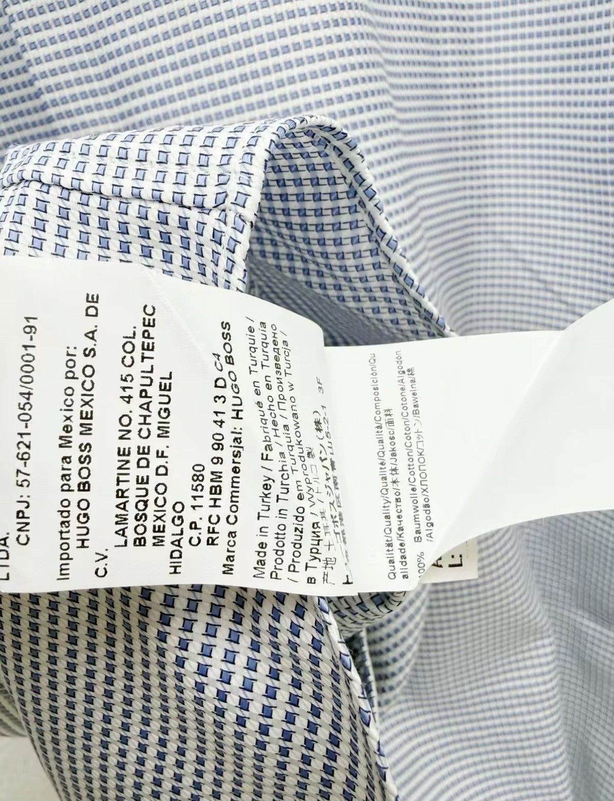 Hugo Boss HUGO BOSS 100% Cotton Long Sleeve Shirt J30 Size US M / EU 48-50 / 2 - 9 Thumbnail