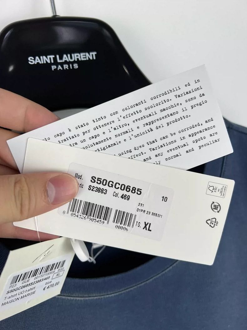 Maison Margiela Maison margiela Washed logo short sleeves Size US XL / EU 56 / 4 - 4 Thumbnail