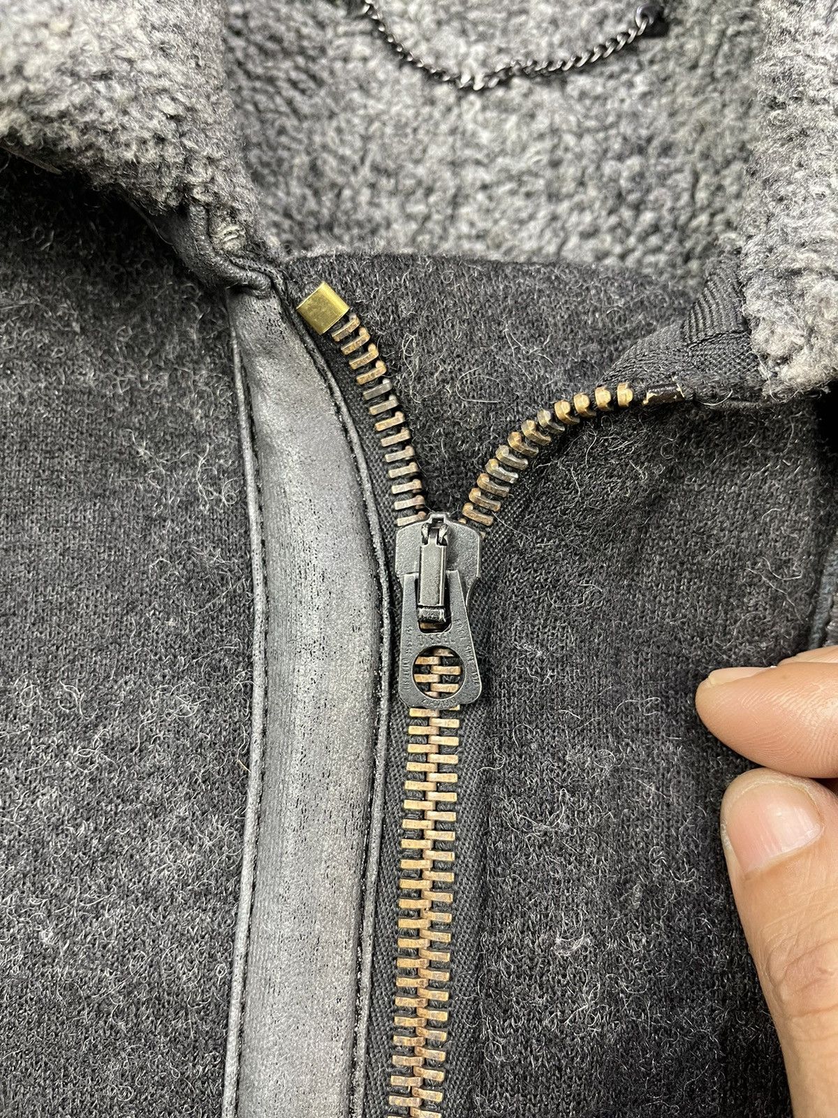 Diesel Black Gold Diesel Type N.78 Wool Faux Fur Striped Bomber Jackets Size US S / EU 44-46 / 1 - 11 Thumbnail