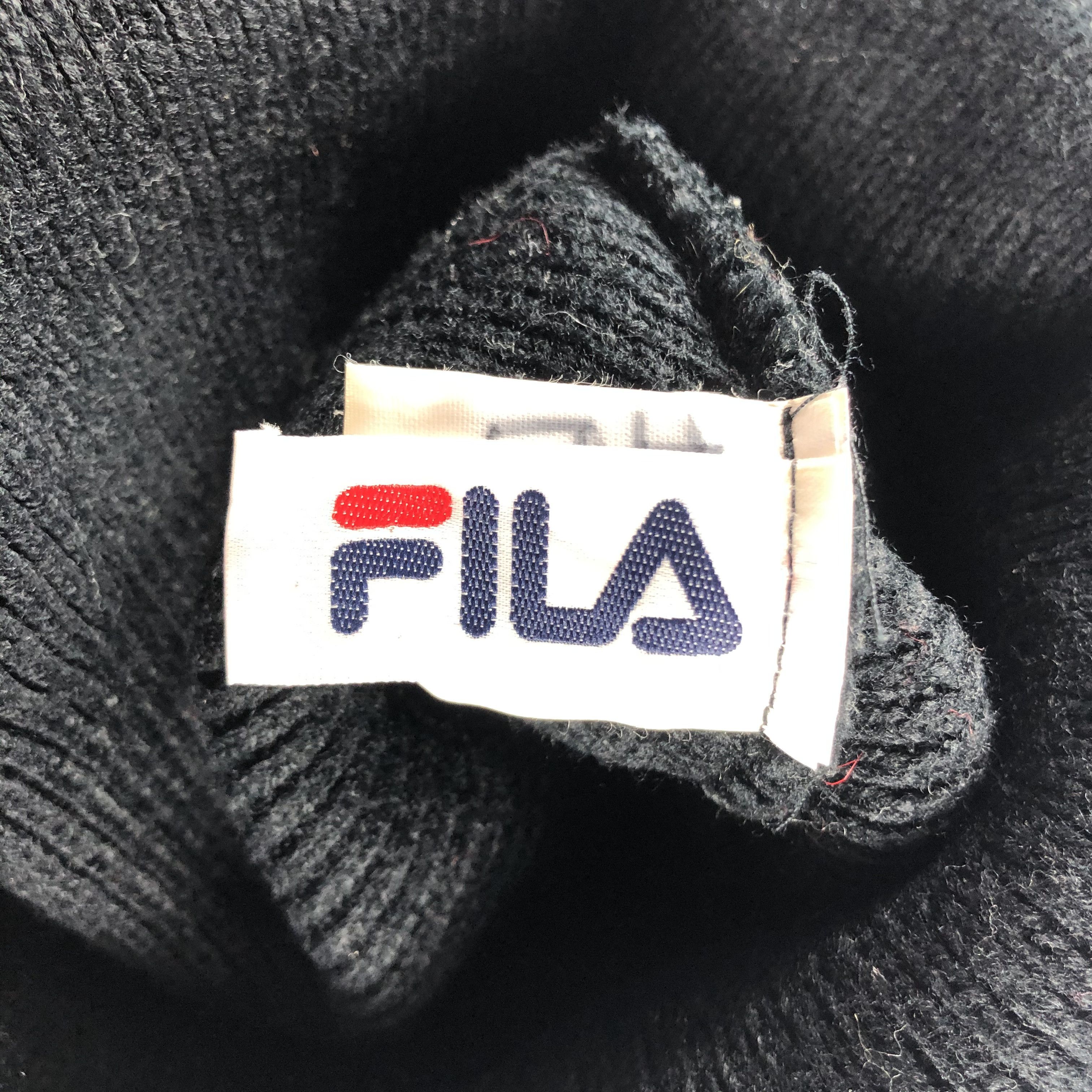 Fila × Vintage Fila Ribbed Beanie Snow Hat Snow Cap -D262 Size ONE SIZE - 5 Thumbnail