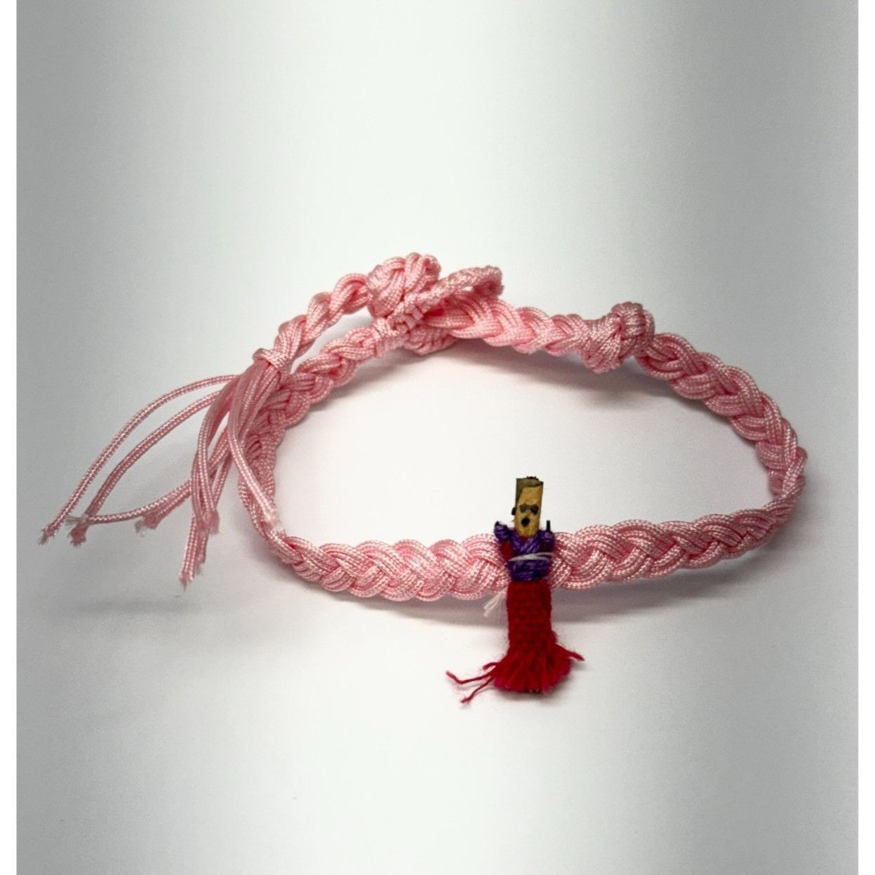 Vintage Vintage woven braided worry doll bracelet pink Size ONE SIZE - 1 Thumbnail