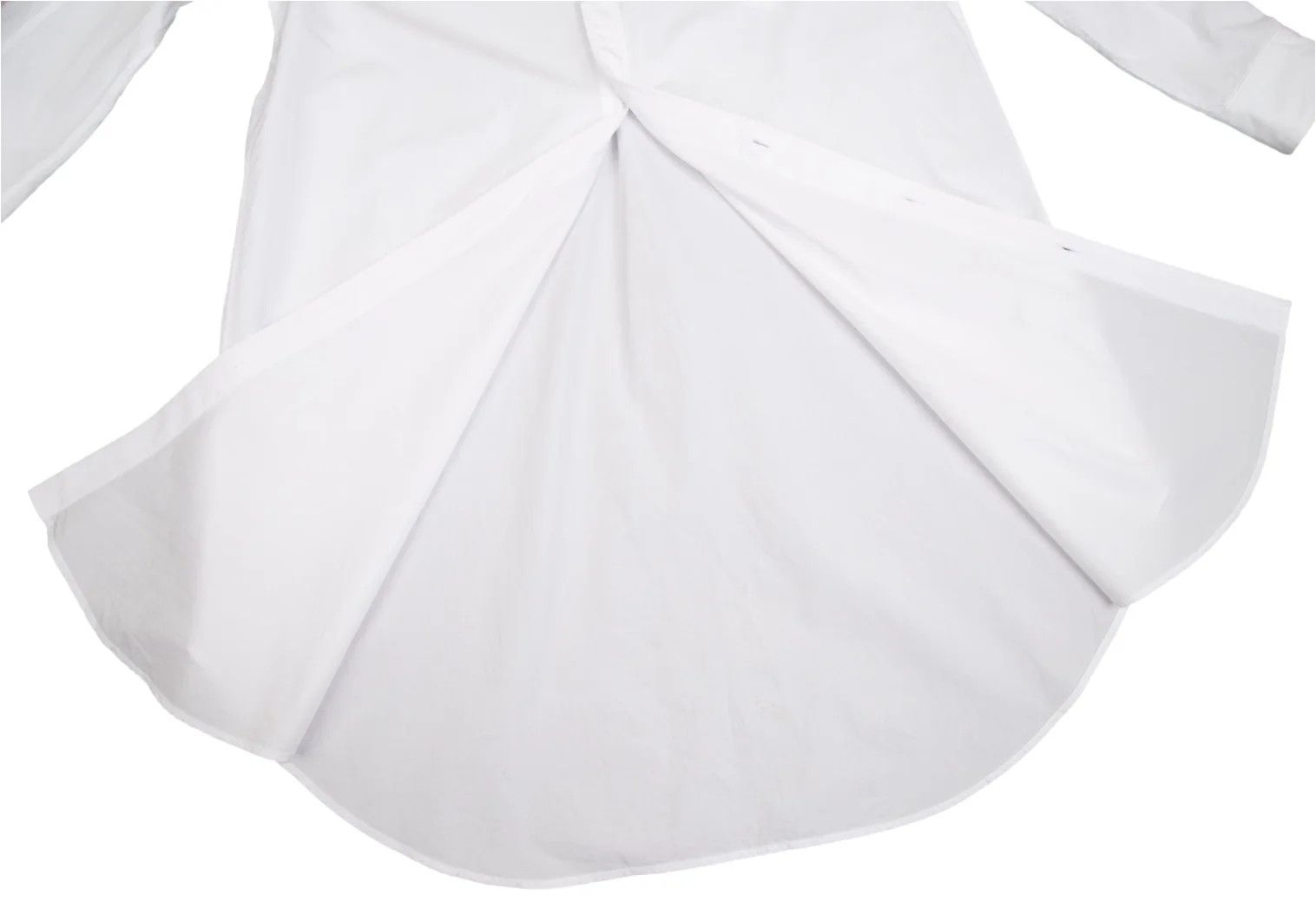 Yohji Yamamoto Cotton Long Sleeve Shirt in White with Sleeve Detail Size US S / EU 44-46 / 1 - 10 Thumbnail