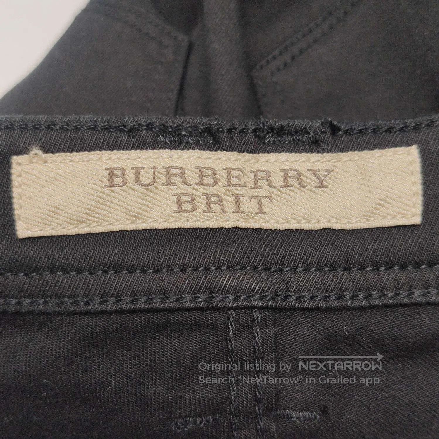 Burberry Burberry Logo Cotton Slim Fit Pants . Size US 27 - 5 Thumbnail