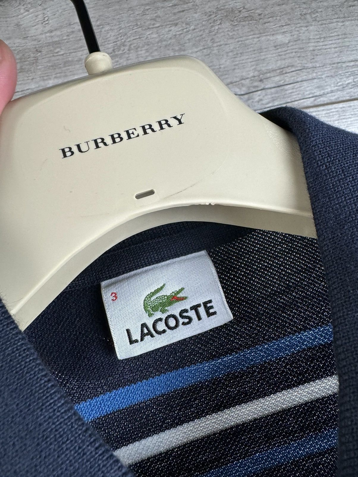 Vintage 🐊 LACOSTE STRIPED SHORT SLEEVE POLO SIZE S Size US S / EU 44-46 / 1 - 7 Thumbnail