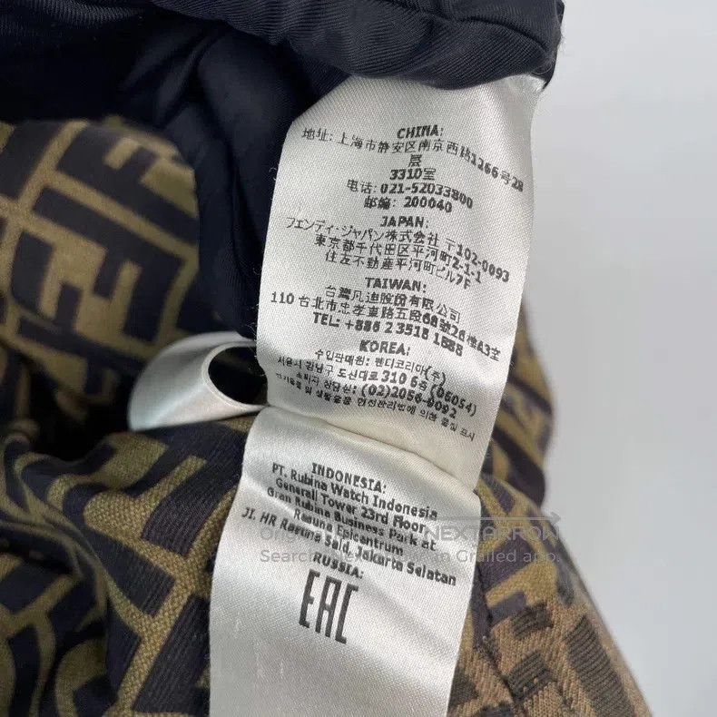 Fendi Fendi Monogram Print Jacket, Brown Size S / US 4 / IT 40 - 6 Thumbnail