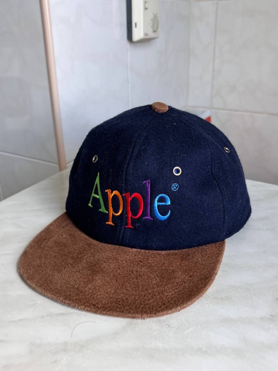 Apple × Vintage 90s Vintage Apple Macintosh Rainbow Cap Hat Size ONE SIZE - 3 Thumbnail