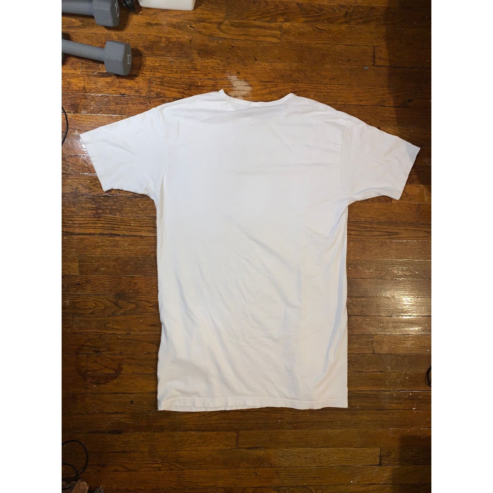 Other × Vintage Cat Rose T Shirt Dress Nightshirt Single Stitch White XL Size ONE SIZE - 3 Thumbnail