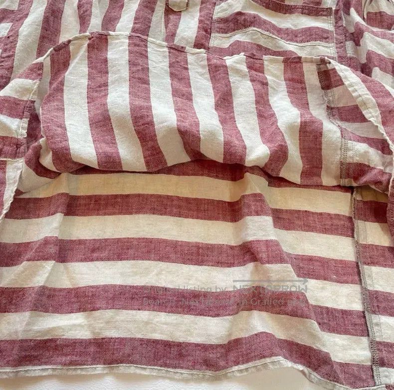 Kapital Kapital Striped linen lace-ups vest blouse Size S / US 4 / IT 40 - 4 Thumbnail