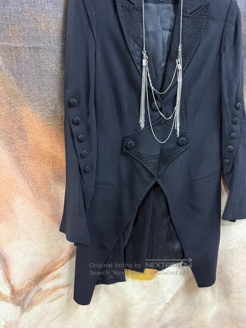 Ann Demeulemeester Ann Demeulemeester Palace Embroidered Button Jacket Tuxedo Size XXS / US 00 / IT 34 - 3 Thumbnail