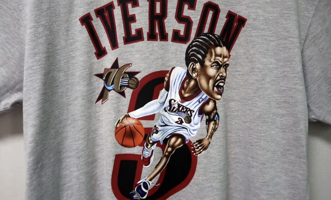 90s Vintage Allen Iverson NBA Philadelphia Sixers 76ers