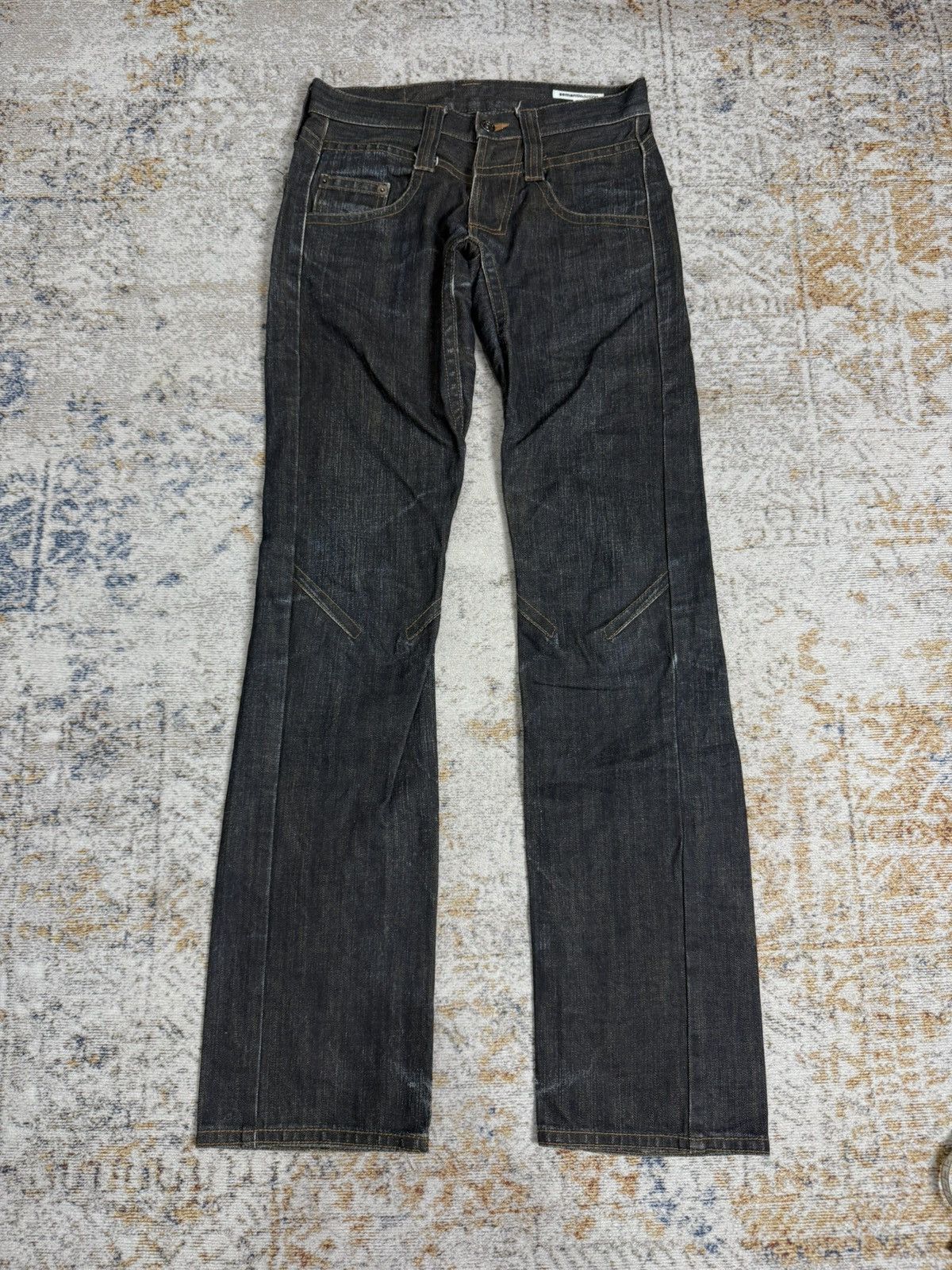 semanticdesign Smanticdesign y2k style denim pants Size US 29 - 1 Thumbnail